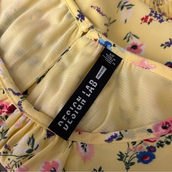 Design lab Floral Yellow Sleeveless Dress S - Picture 6 of 12